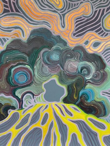 Oleksandra Małyszko. Magiczny portal. 2021. Olej na płótnie 80×60 cm.